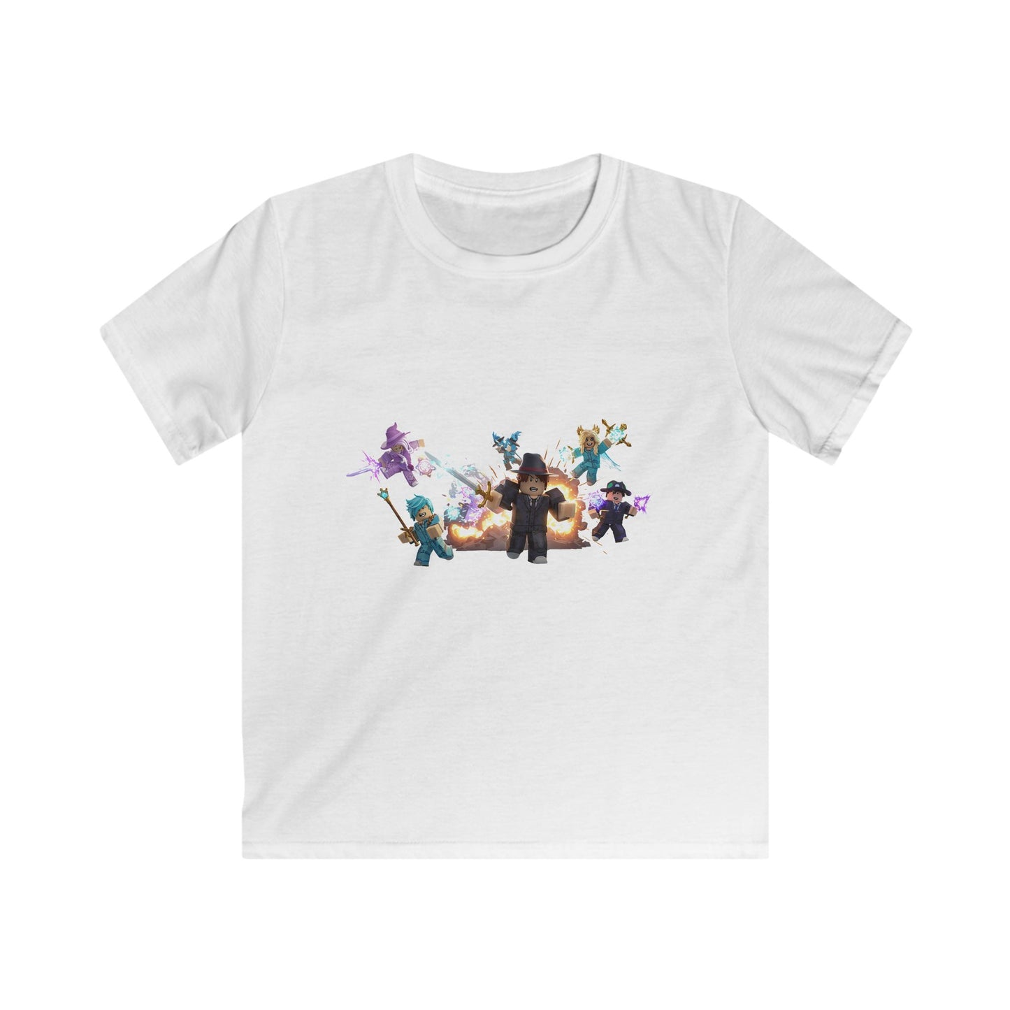 Pixel Pals Playground Tee - Kids' Casual Softstyle