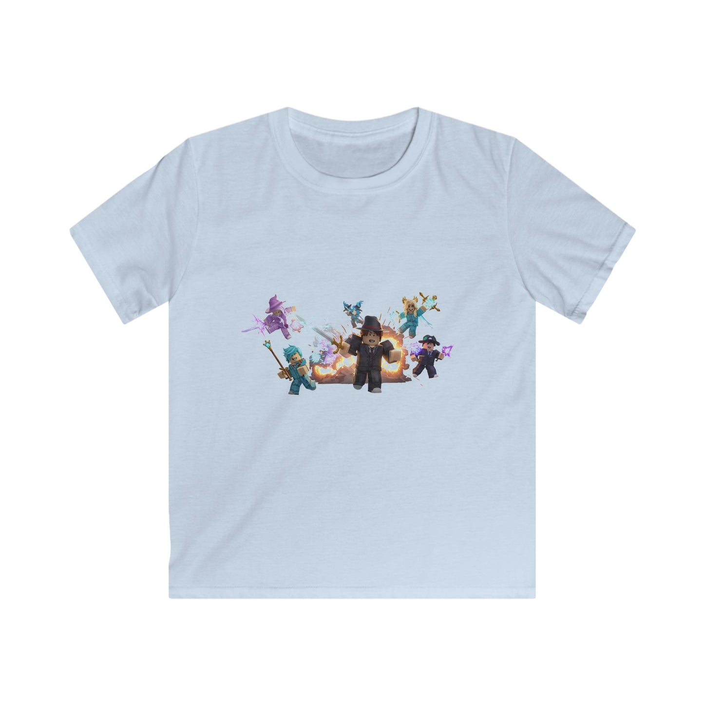 Pixel Pals Playground Tee - Kids' Casual Softstyle