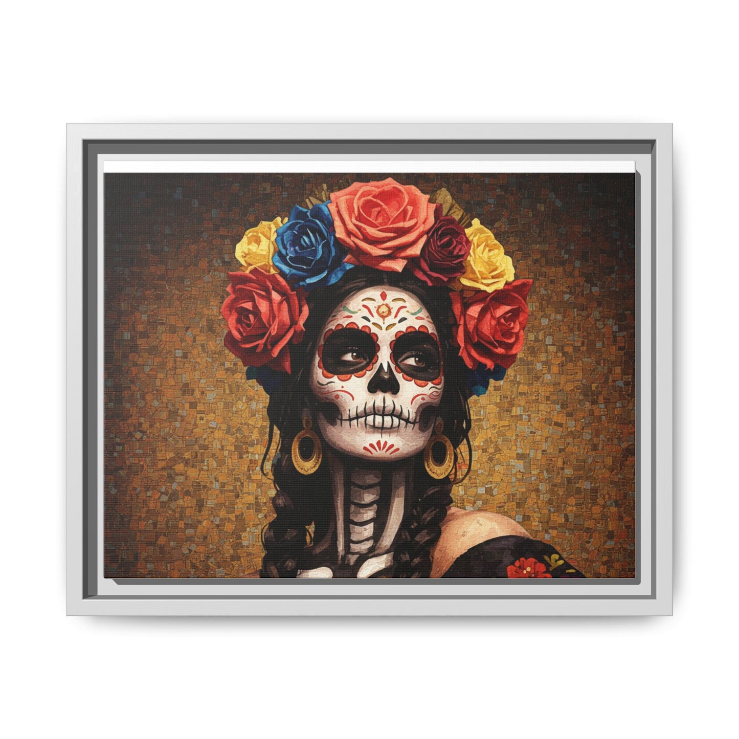 LaCatrina Elegance #15: Multicolor Matte Framed Canvas