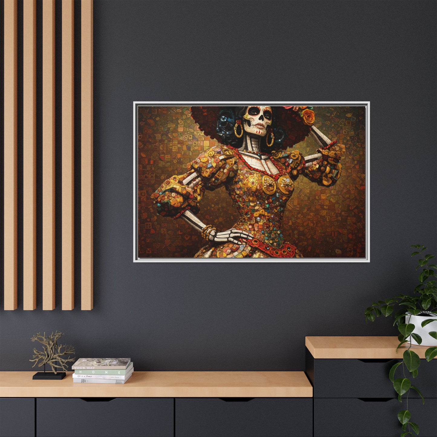 LaCatrina Essence #24 - Professional Multi-Color Framed Matte Canvas