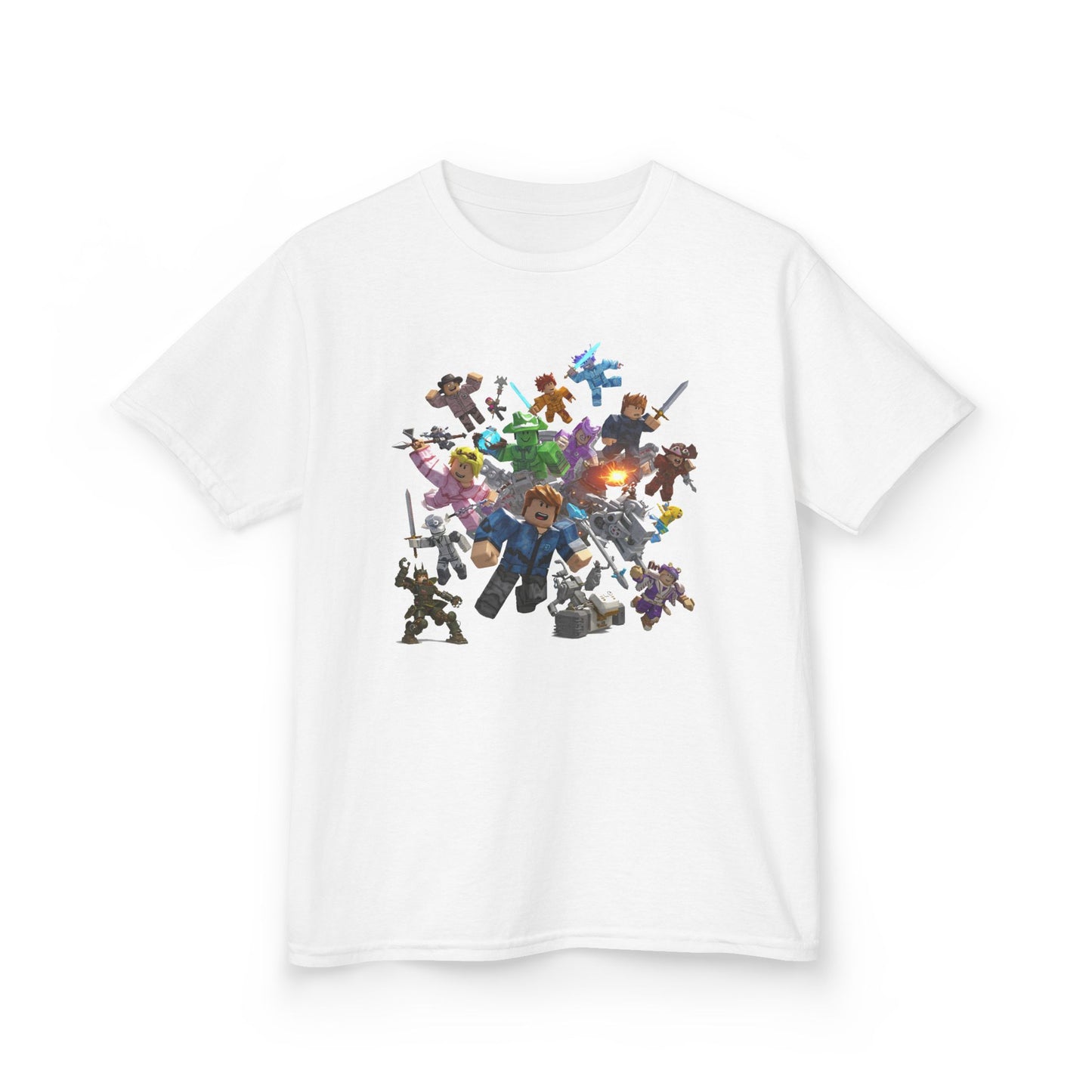 Pixel Play: Trendy Voxel Character Kids' Tee!