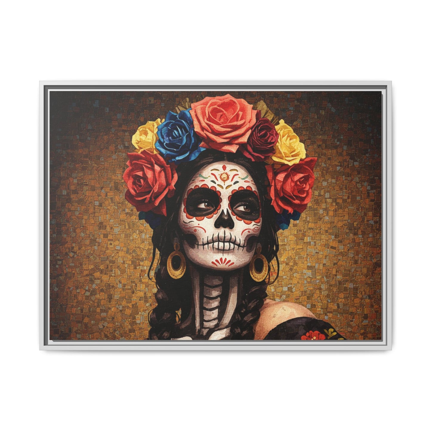 LaCatrina Elegance #15: Multicolor Matte Framed Canvas