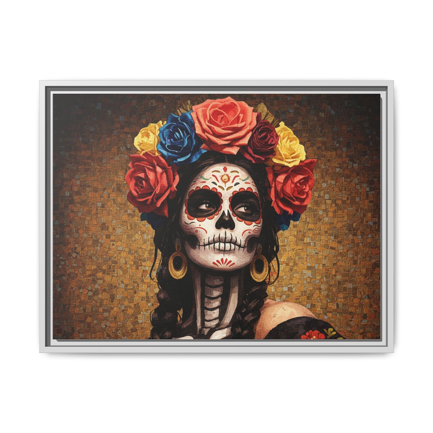 LaCatrina Elegance #15: Multicolor Matte Framed Canvas
