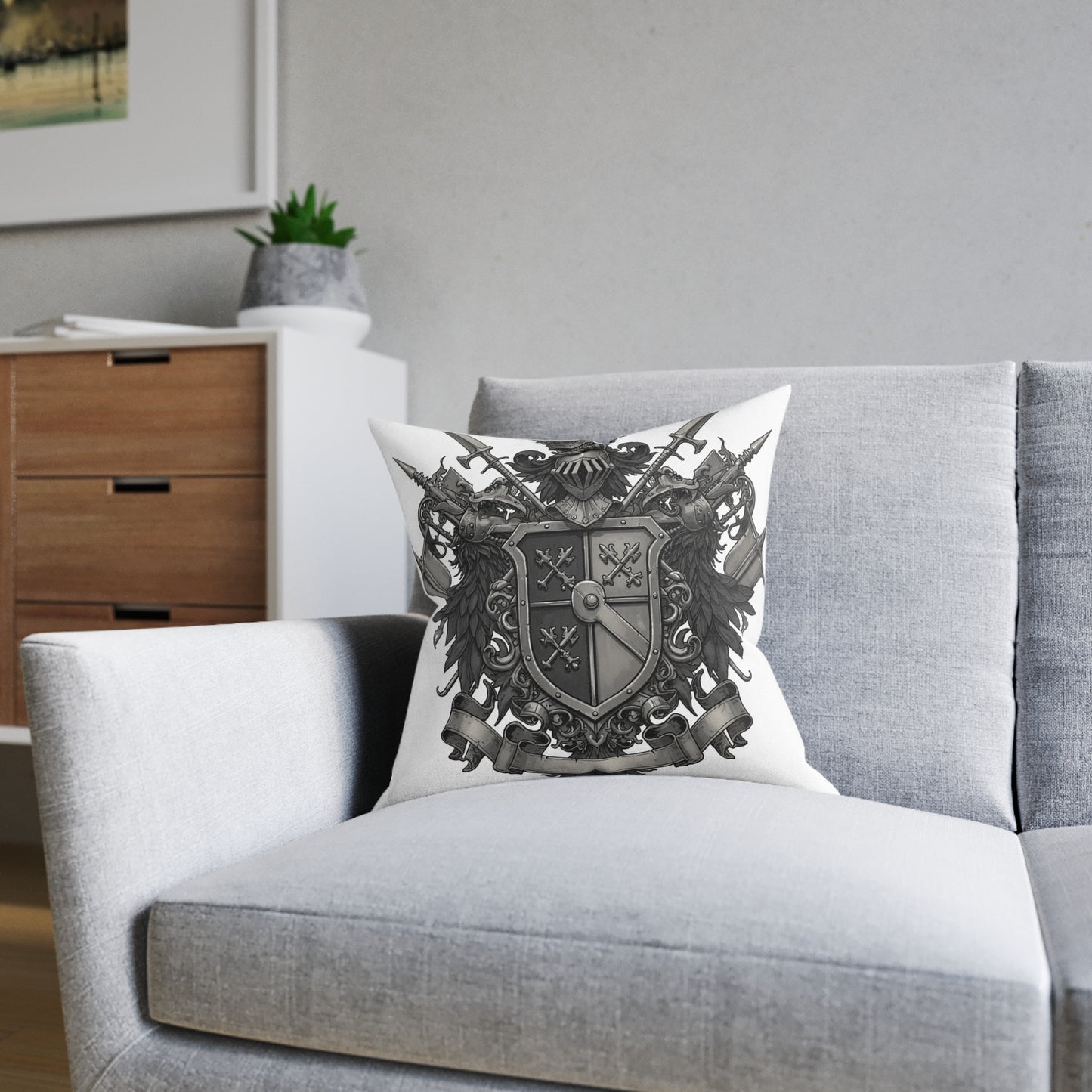 Edgy Enclave - Dual Guild Square Pillow