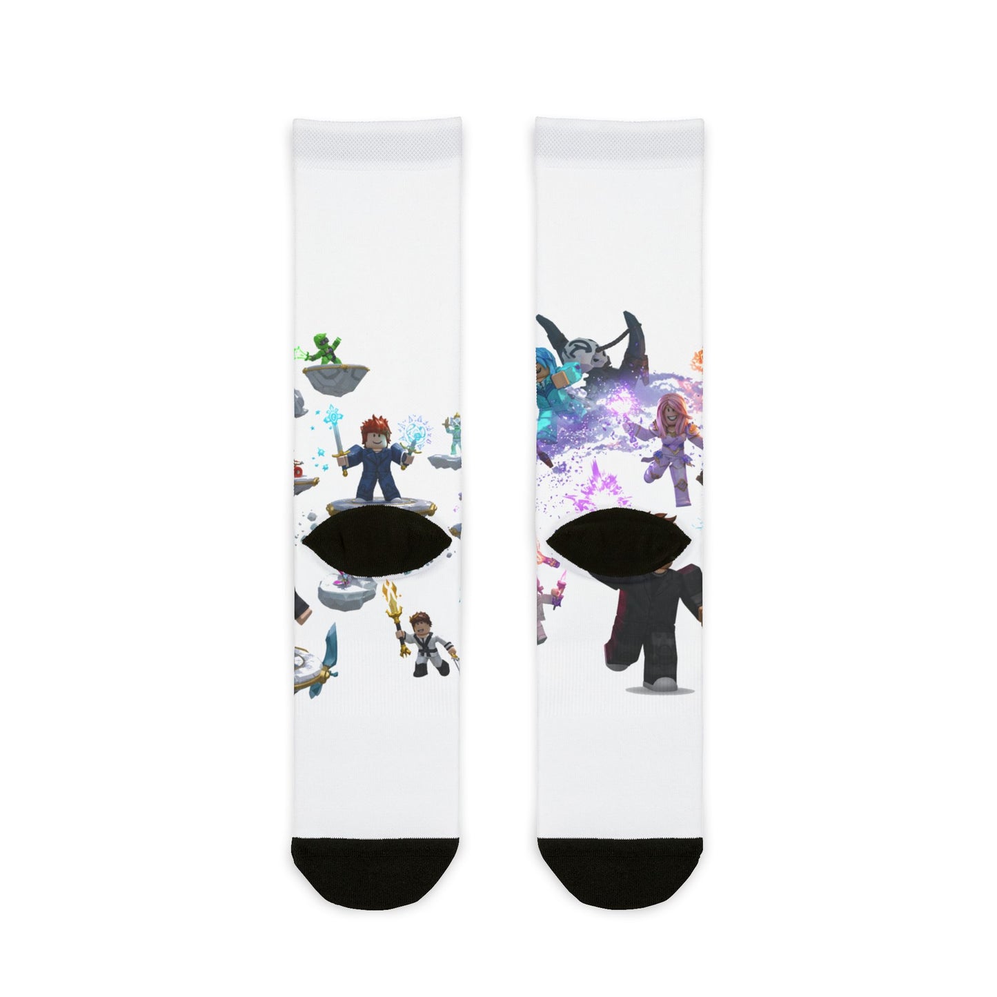 Pixel Edge Voxel Warriors Crew Socks