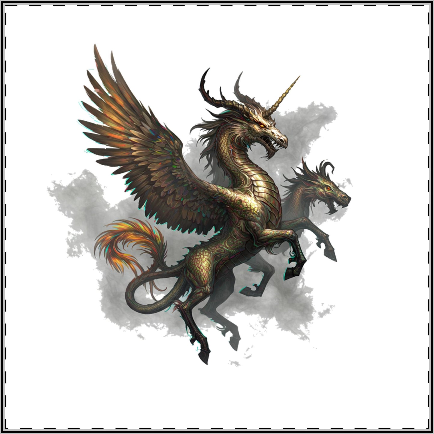 Mythical Edge: Beasts of Legend Satin Poster