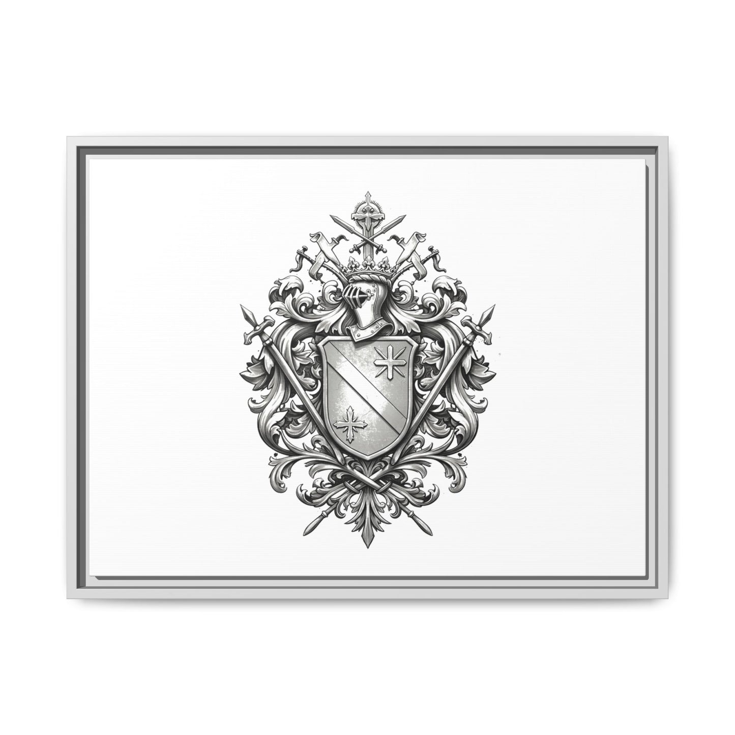 Guild #52 Elegance: Premium Multicolor Framed Matte Canvas