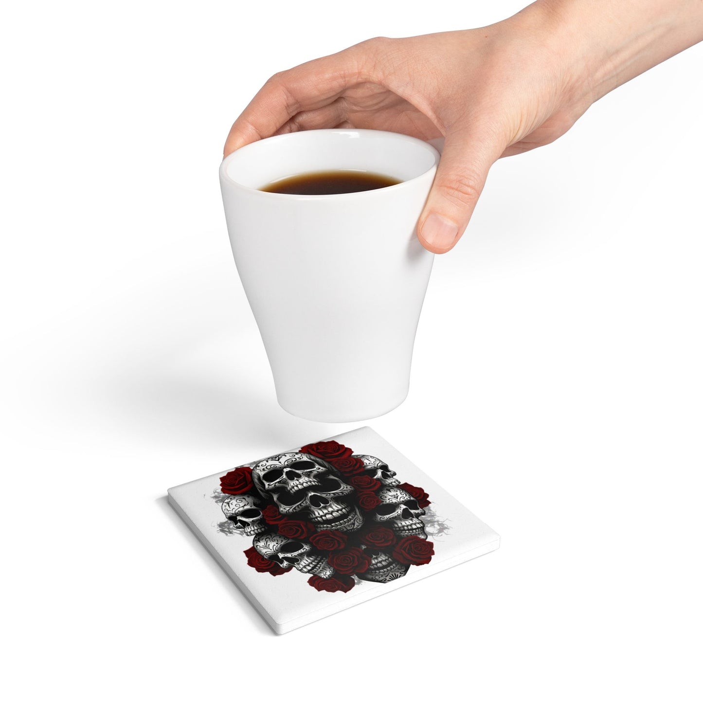 LaCatrina Edge: #21 Ceramic Coaster - Bold & Mysterious