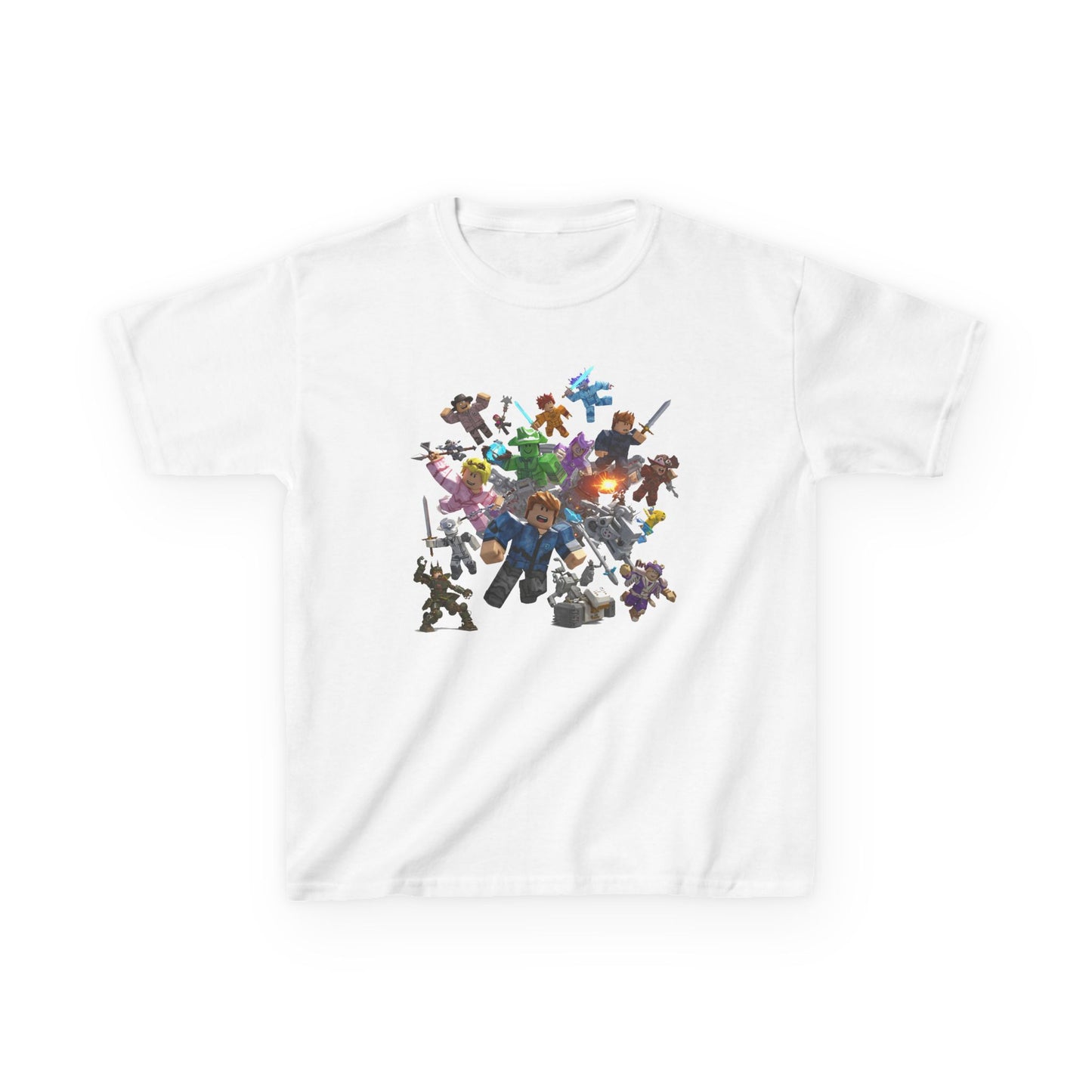 Pixel Play: Trendy Voxel Character Kids' Tee!