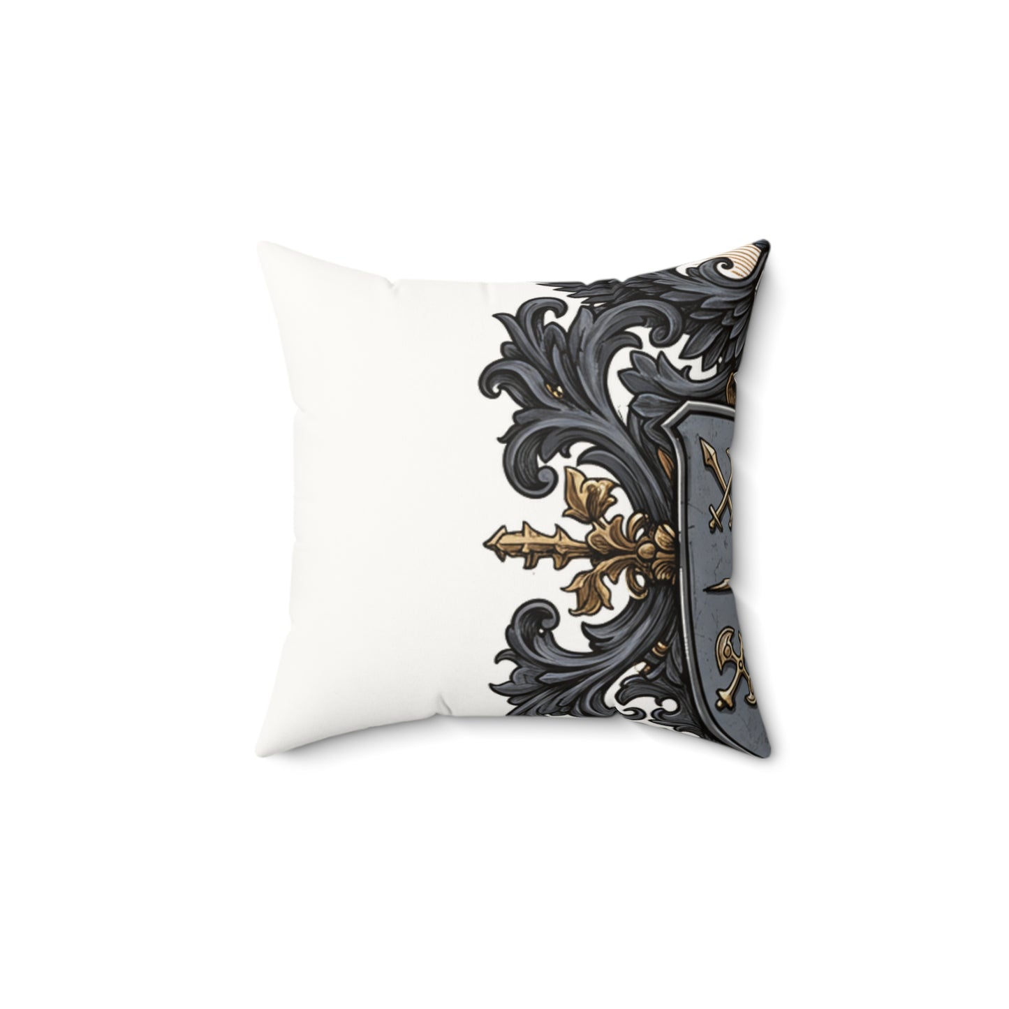 Urban Edge: Faux Suede Guild-Inspired Pillow