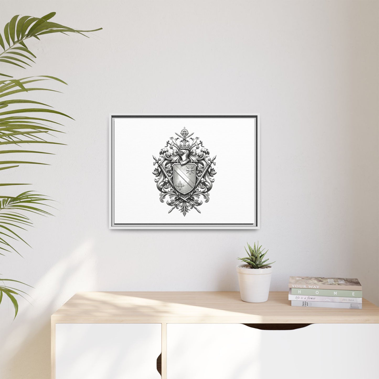 Guild #52 Elegance: Premium Multicolor Framed Matte Canvas