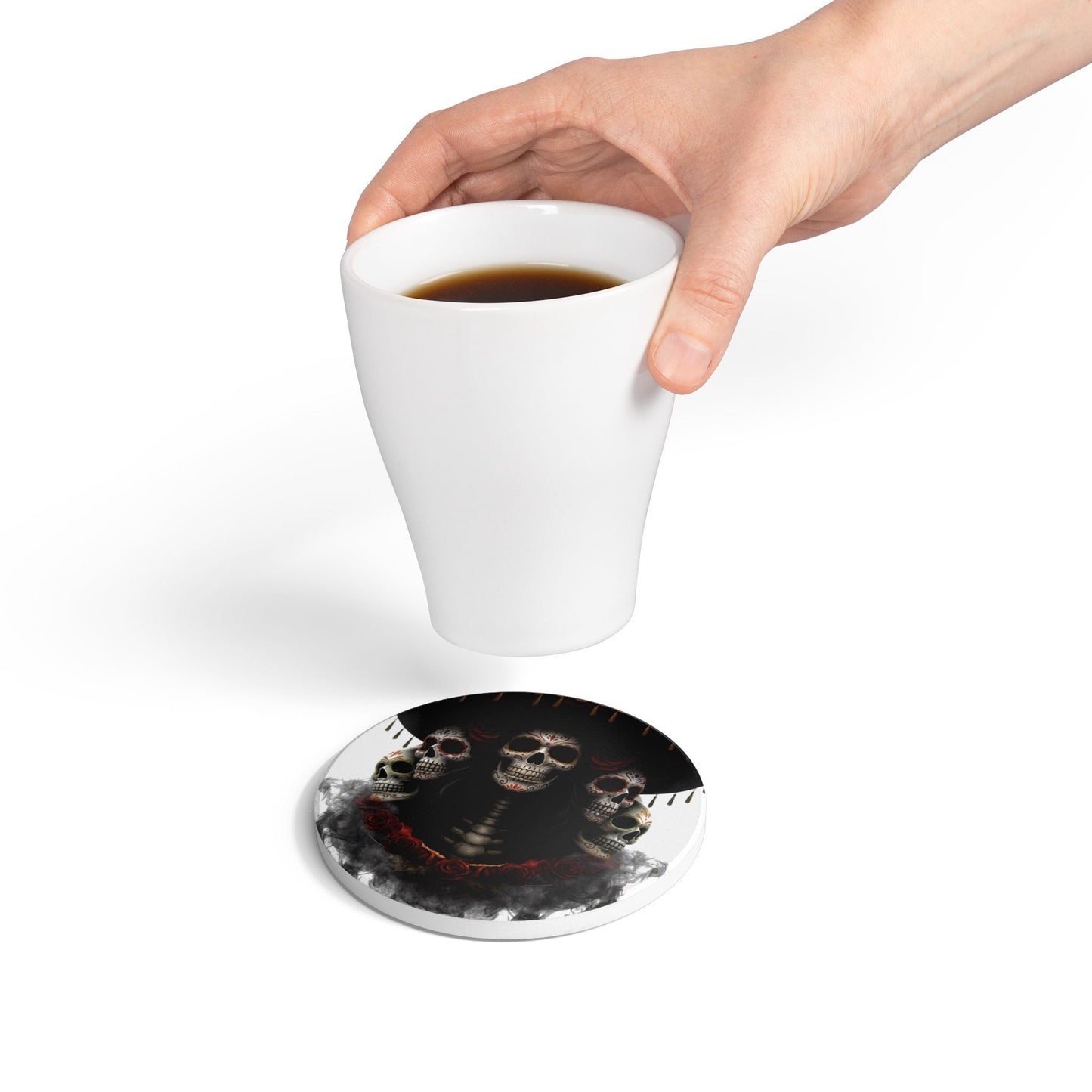 LaCatrina Edge: Dare to Be Different Ceramic Coaster