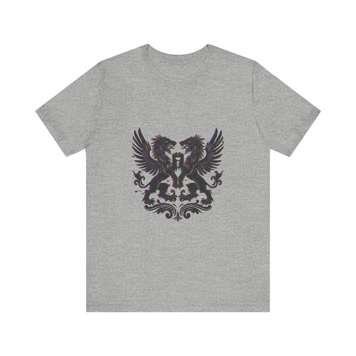 Trendsetter Glitch Heraldry Tee - Unisex & Stylish