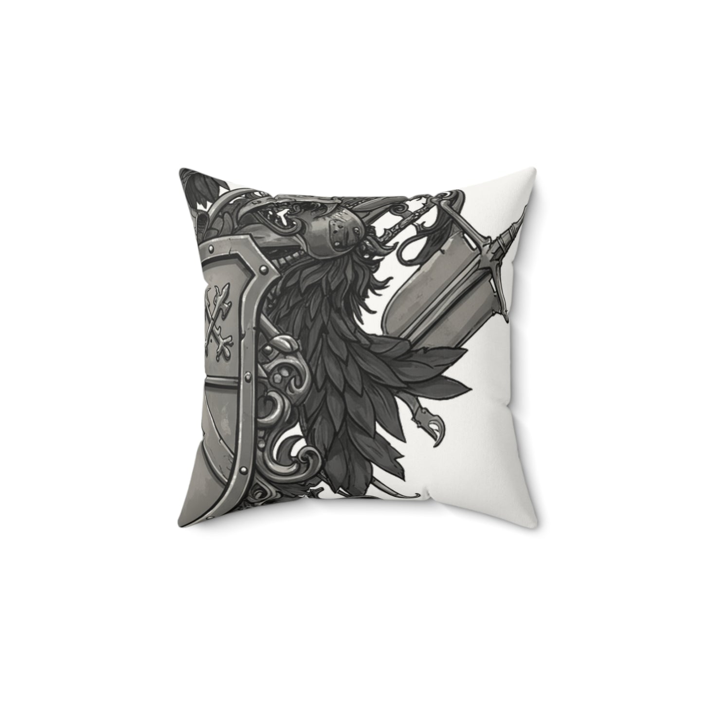Urban Edge: Chic Faux Suede Square Pillow