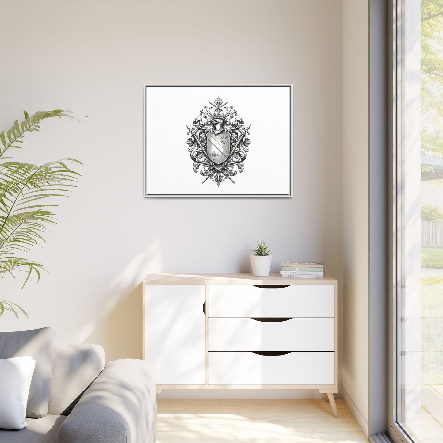 Guild #52 Elegance: Premium Multicolor Framed Matte Canvas