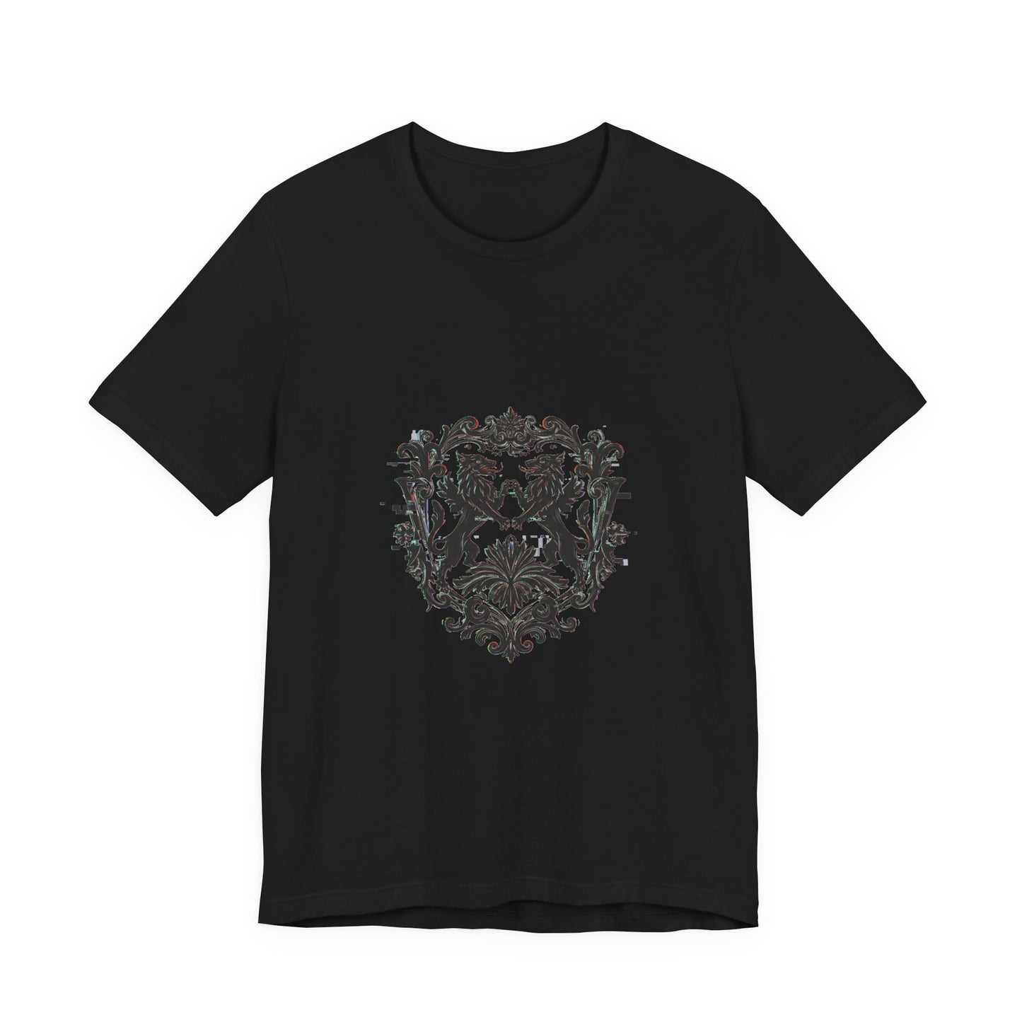 Glitch Heraldry Unisex Tee – Trendsetting Style