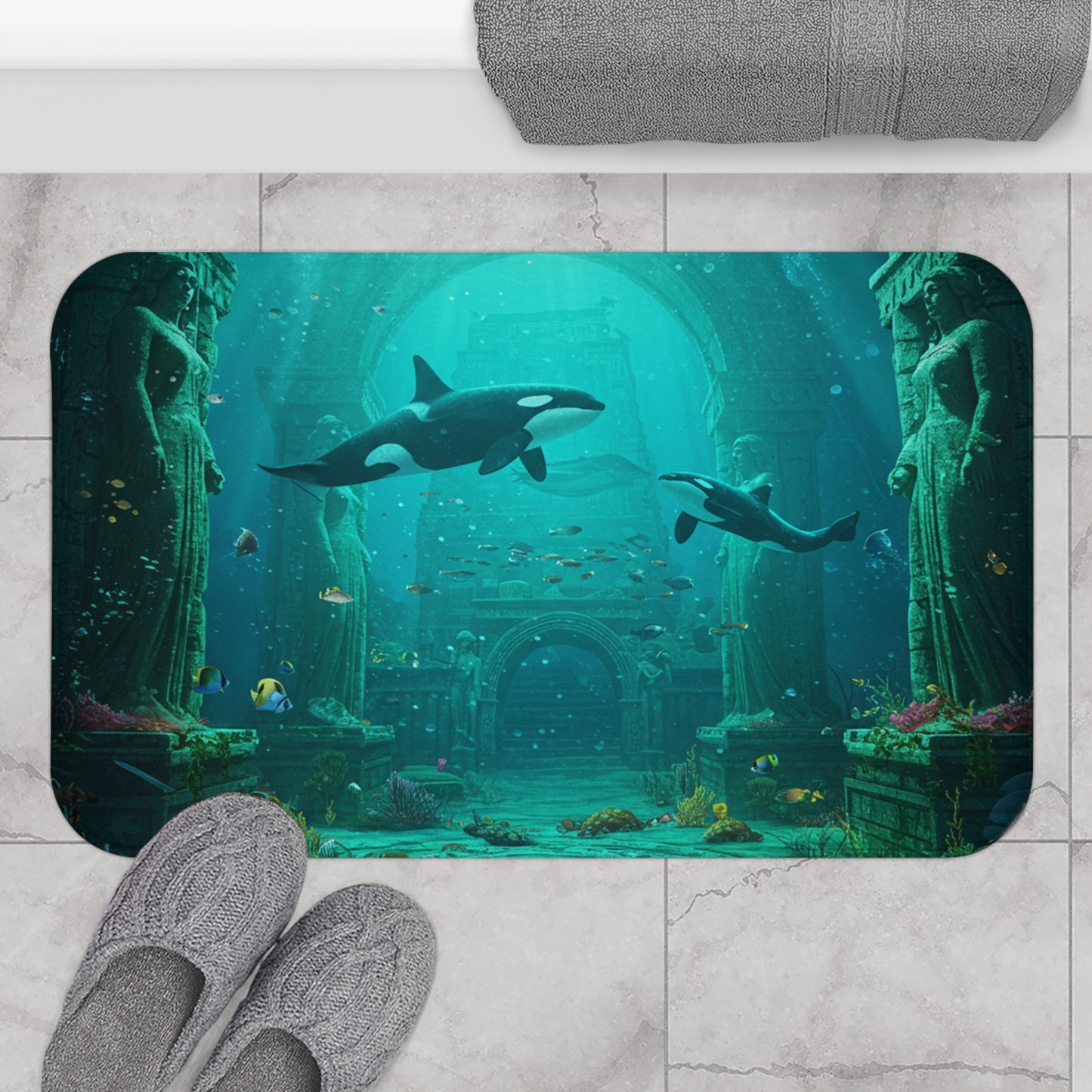Atlantis Escape: Casual Bath Mat