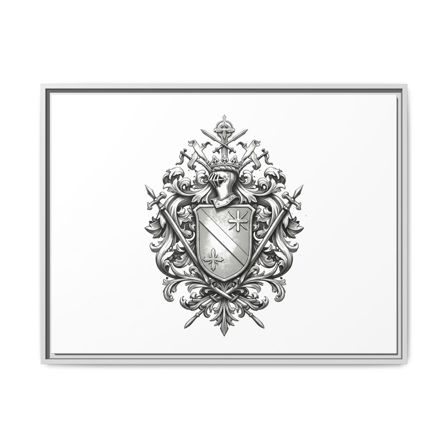 Guild #52 Elegance: Premium Multicolor Framed Matte Canvas