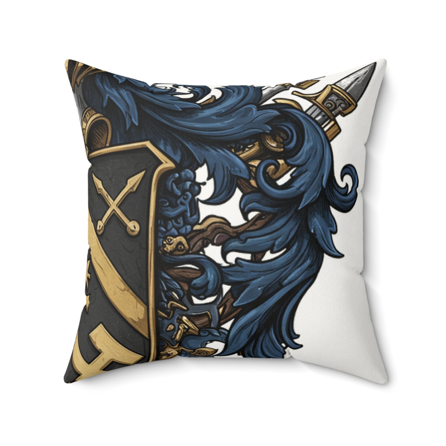 Urban Edge Guild-Inspired Faux Suede Pillow