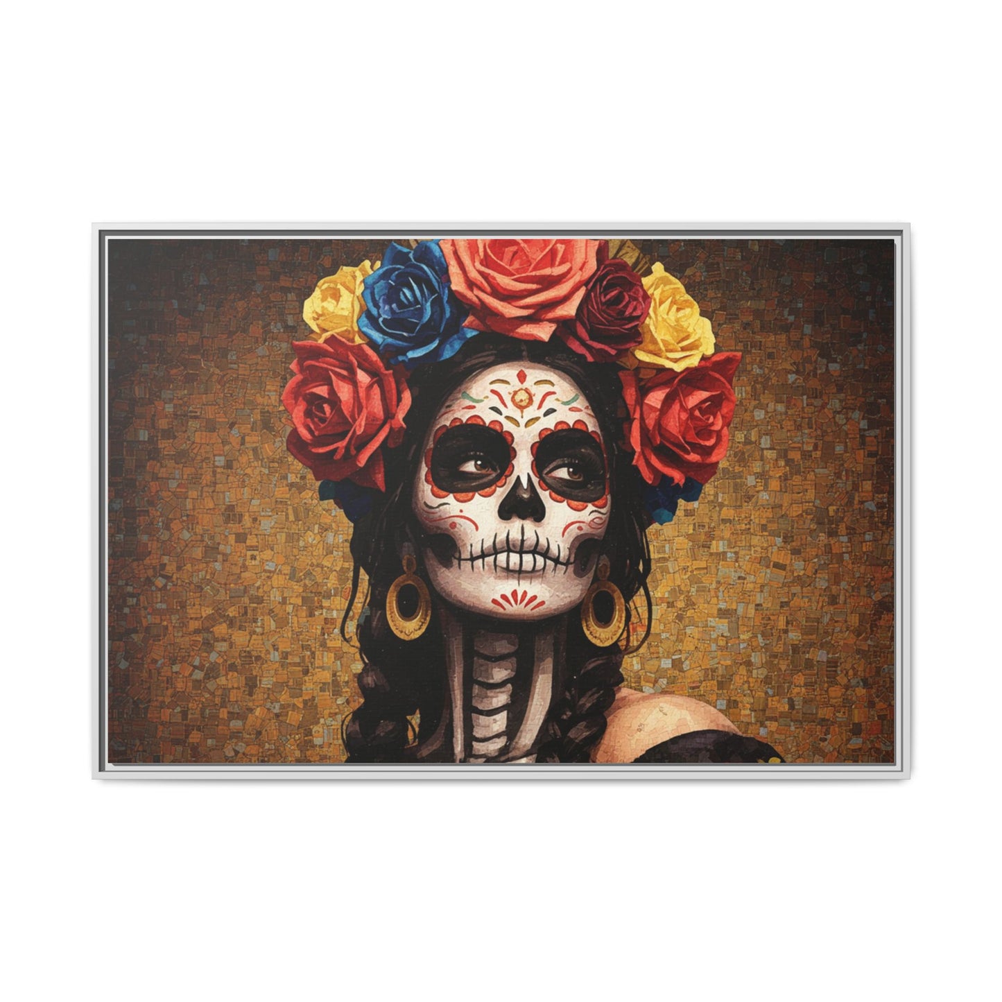 LaCatrina Elegance #15: Multicolor Matte Framed Canvas
