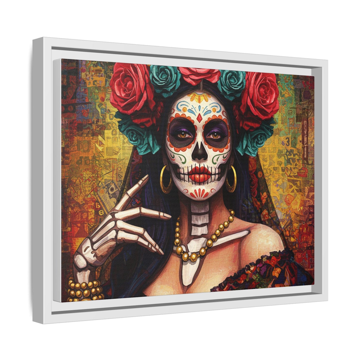 LaCatrina Elegance: Professional Multi-Color Framed Matte Canvas #9