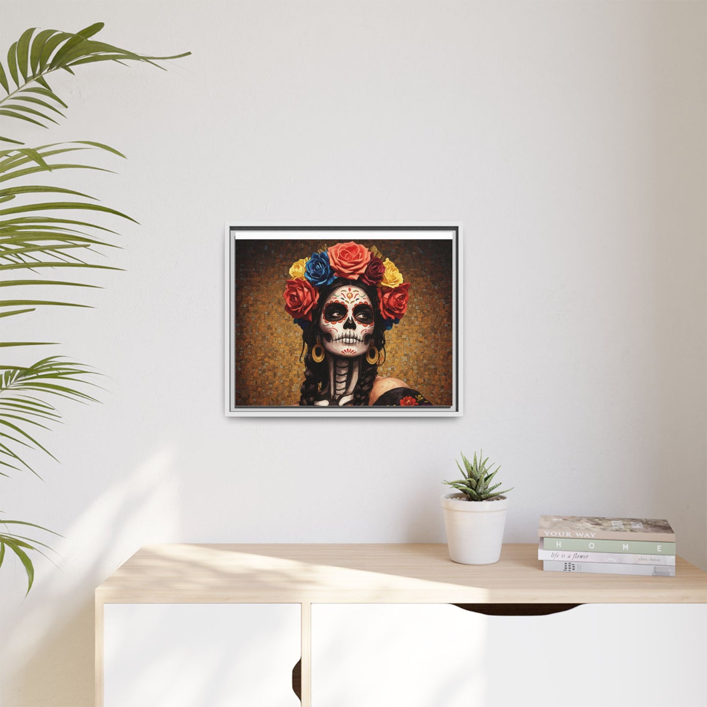 LaCatrina Elegance #15: Multicolor Matte Framed Canvas
