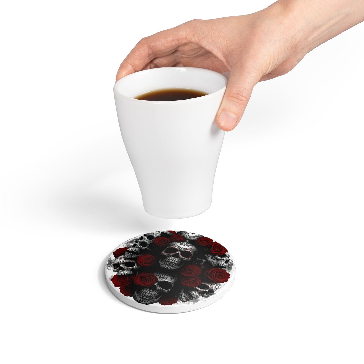 LaCatrina Edge: Daring Ceramic Coaster #17