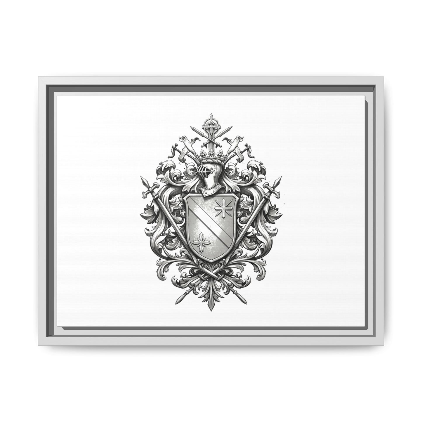 Guild #52 Elegance: Premium Multicolor Framed Matte Canvas
