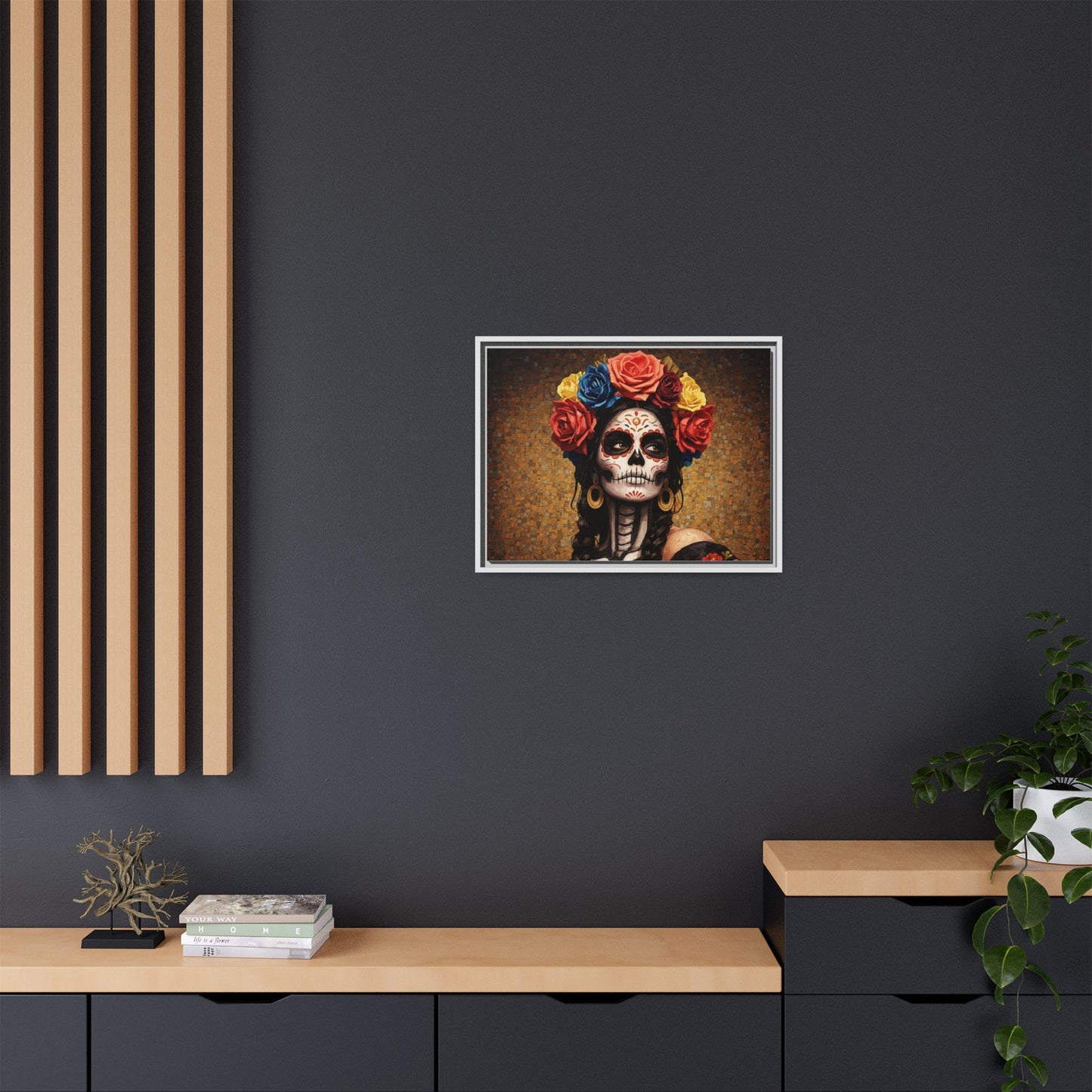 LaCatrina Elegance #15: Multicolor Matte Framed Canvas