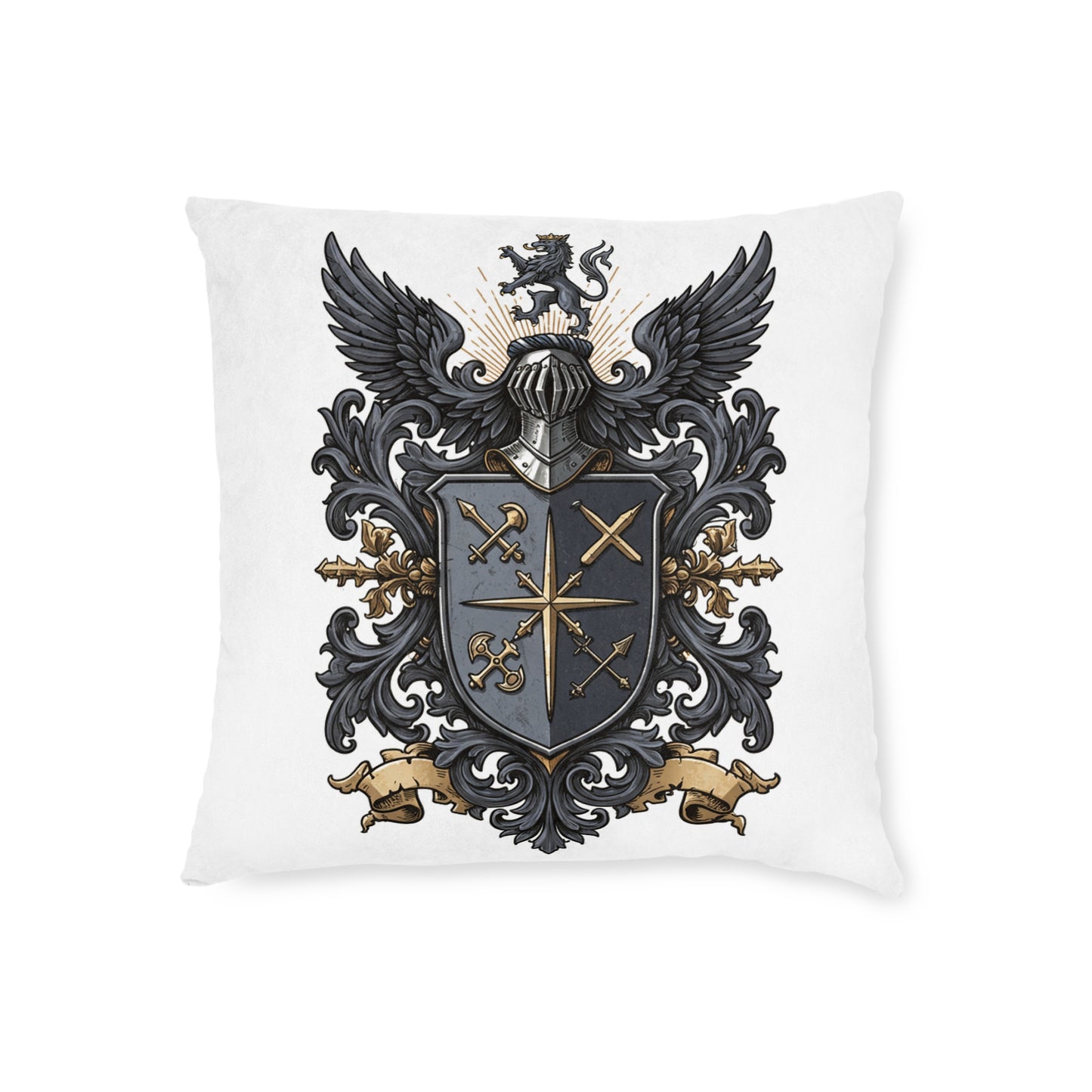Edgy Guild Emblem Square Pillow - Dare to Dream Edition