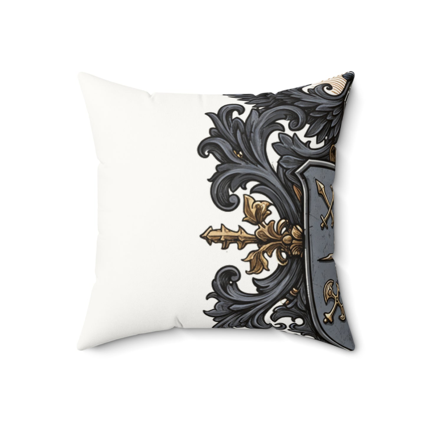 Urban Edge: Faux Suede Guild-Inspired Pillow
