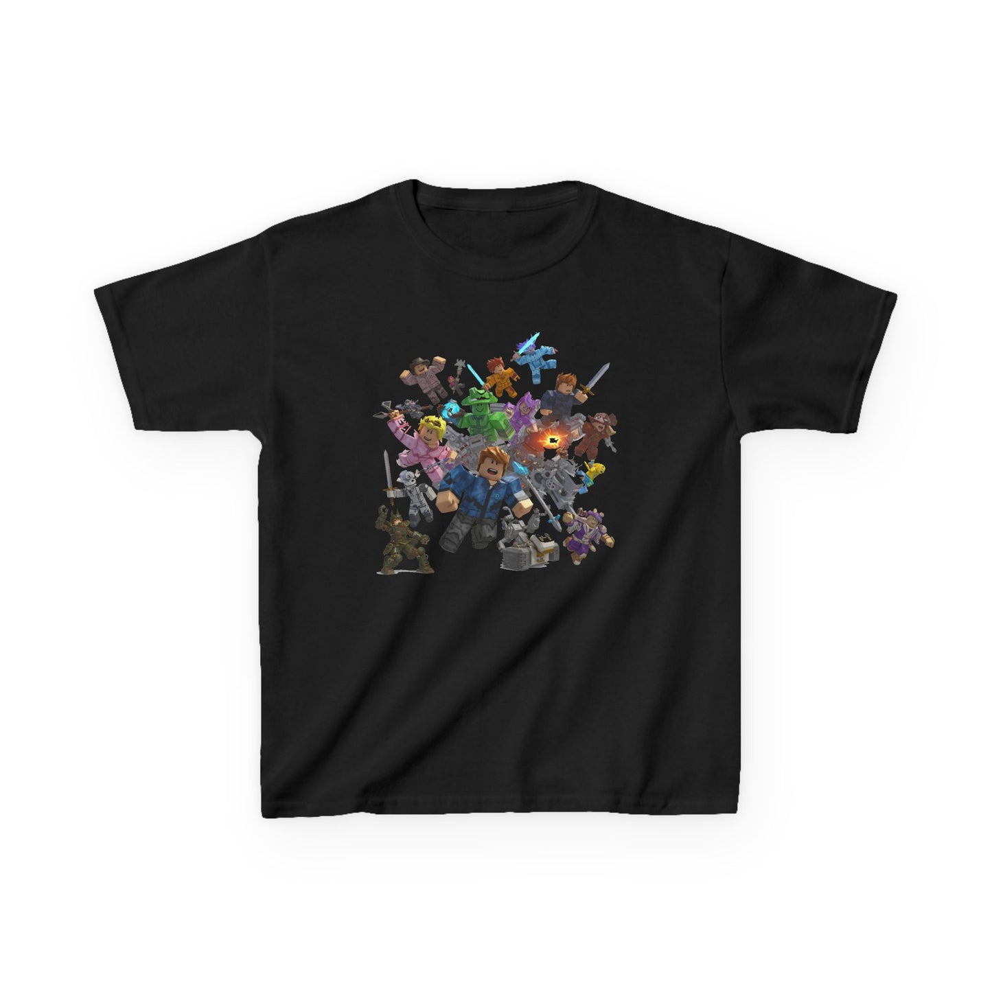 Pixel Play: Trendy Voxel Character Kids' Tee!