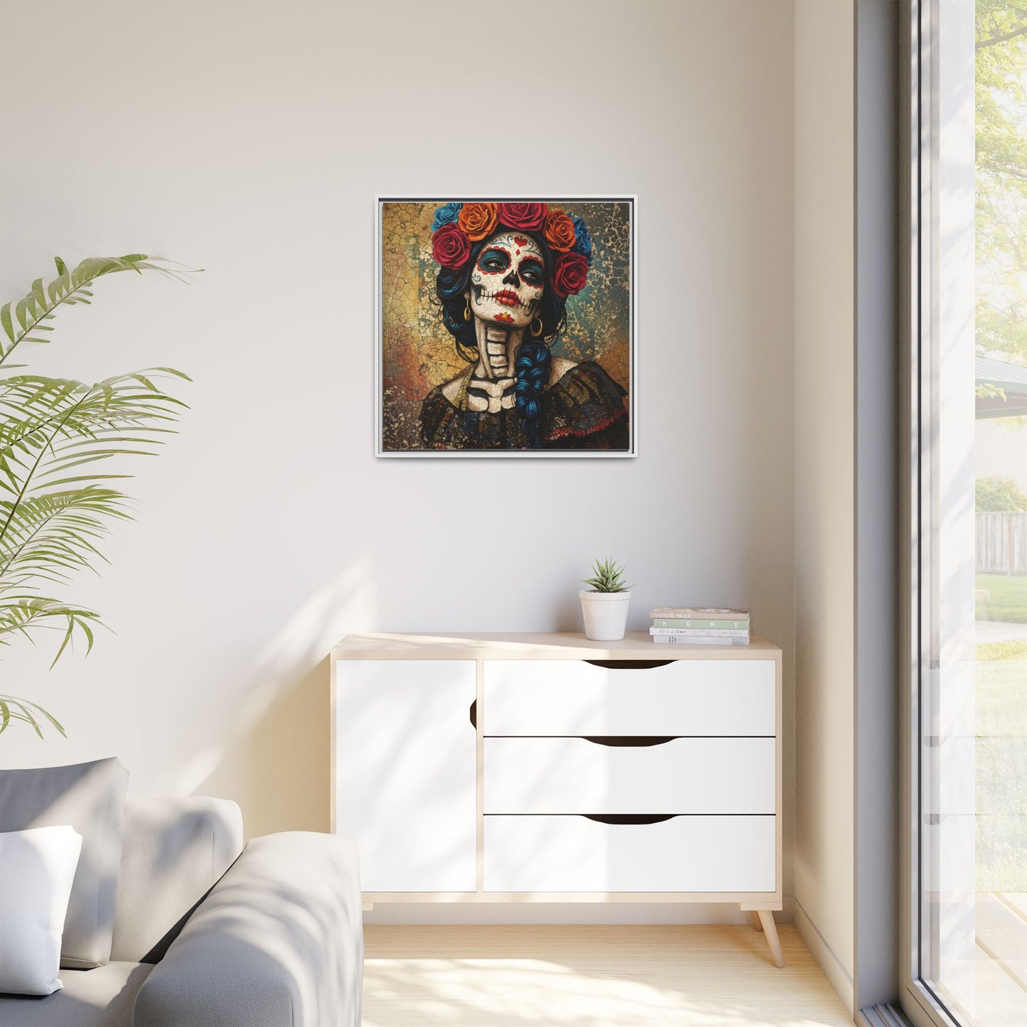 LaCatrina Essence - Framed Multicolor Matte Canvas Art #3