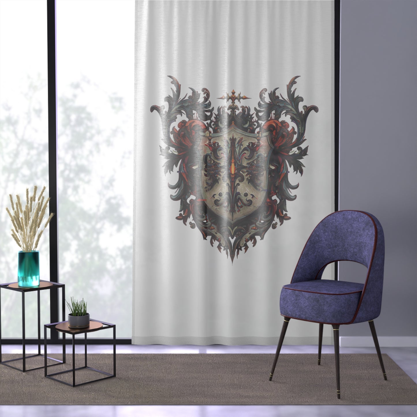 Trendsetter Emblem Window Curtain - Style #39