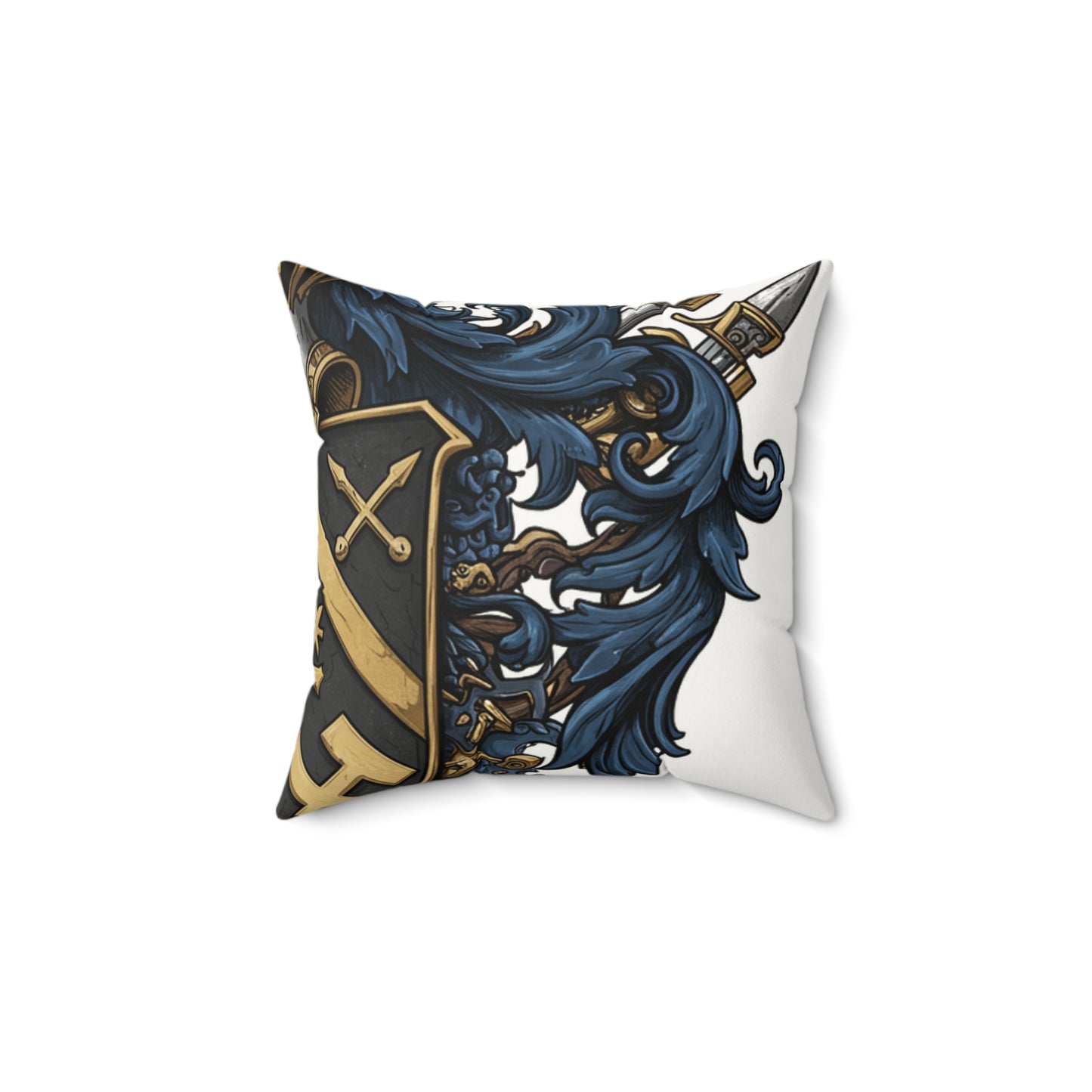 Urban Edge Guild-Inspired Faux Suede Pillow