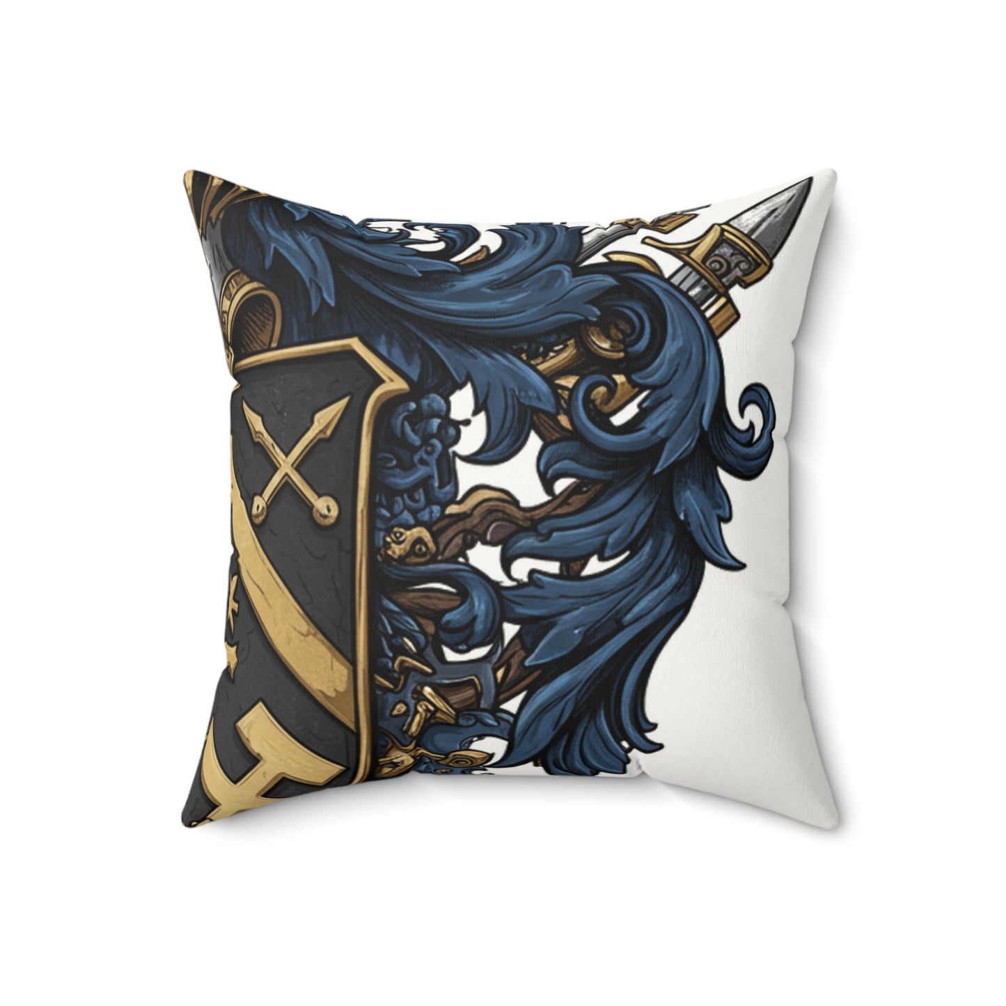 Urban Edge Guild-Inspired Faux Suede Pillow