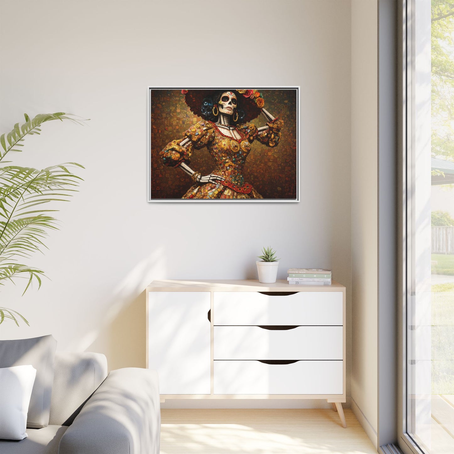 LaCatrina Essence #24 - Professional Multi-Color Framed Matte Canvas