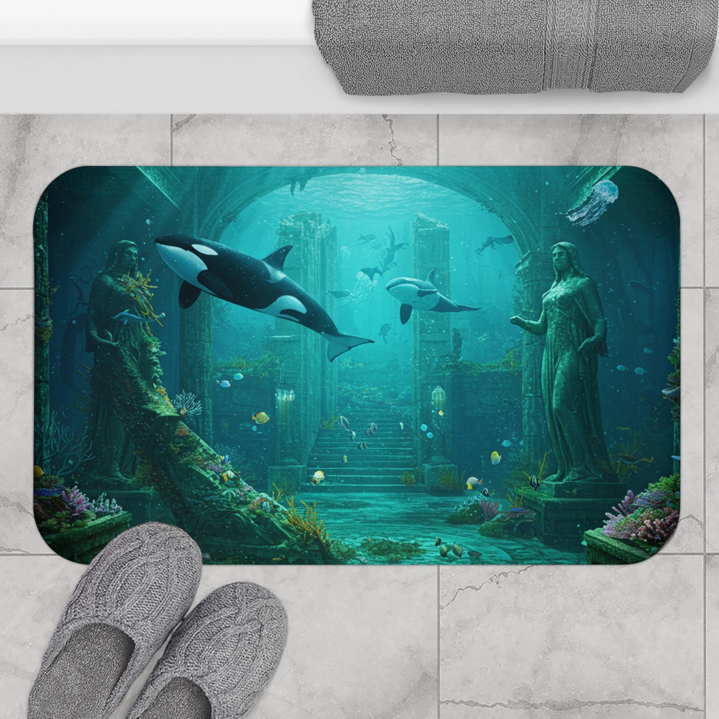 Atlantis Escape Bath Mat - Step Into Mystery!