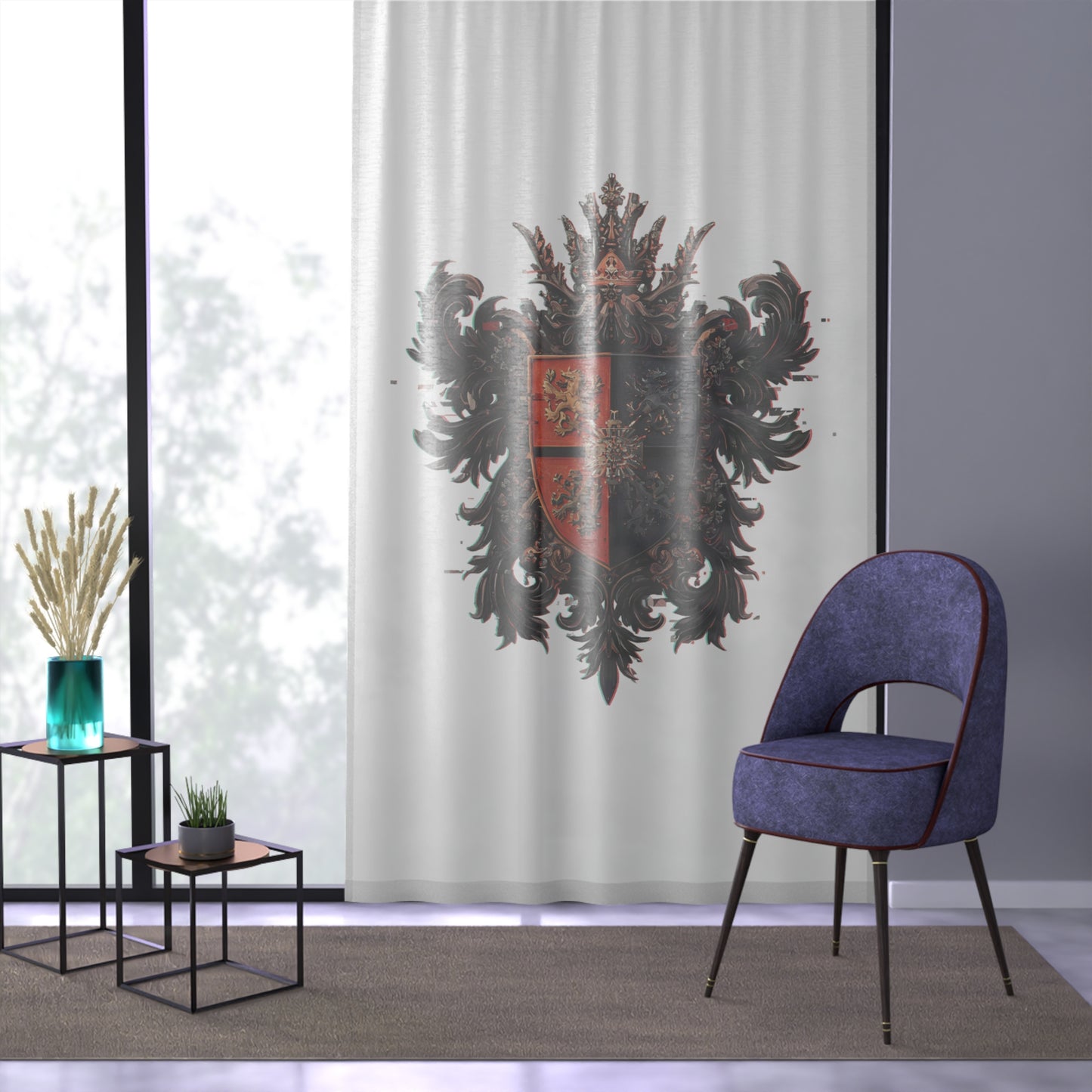 Majestic Emblem Trendy Window Curtain - Style #41