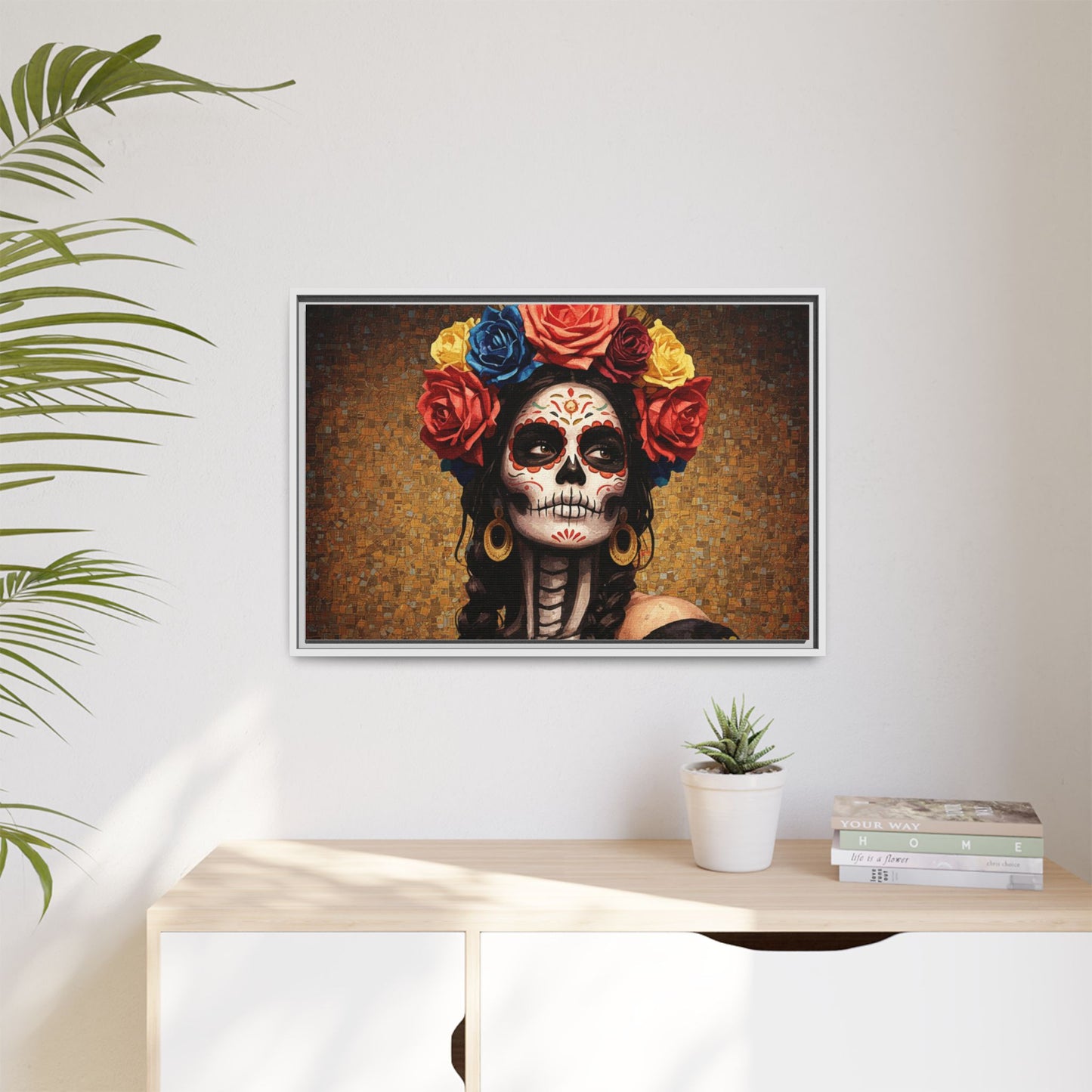 LaCatrina Elegance #15: Multicolor Matte Framed Canvas