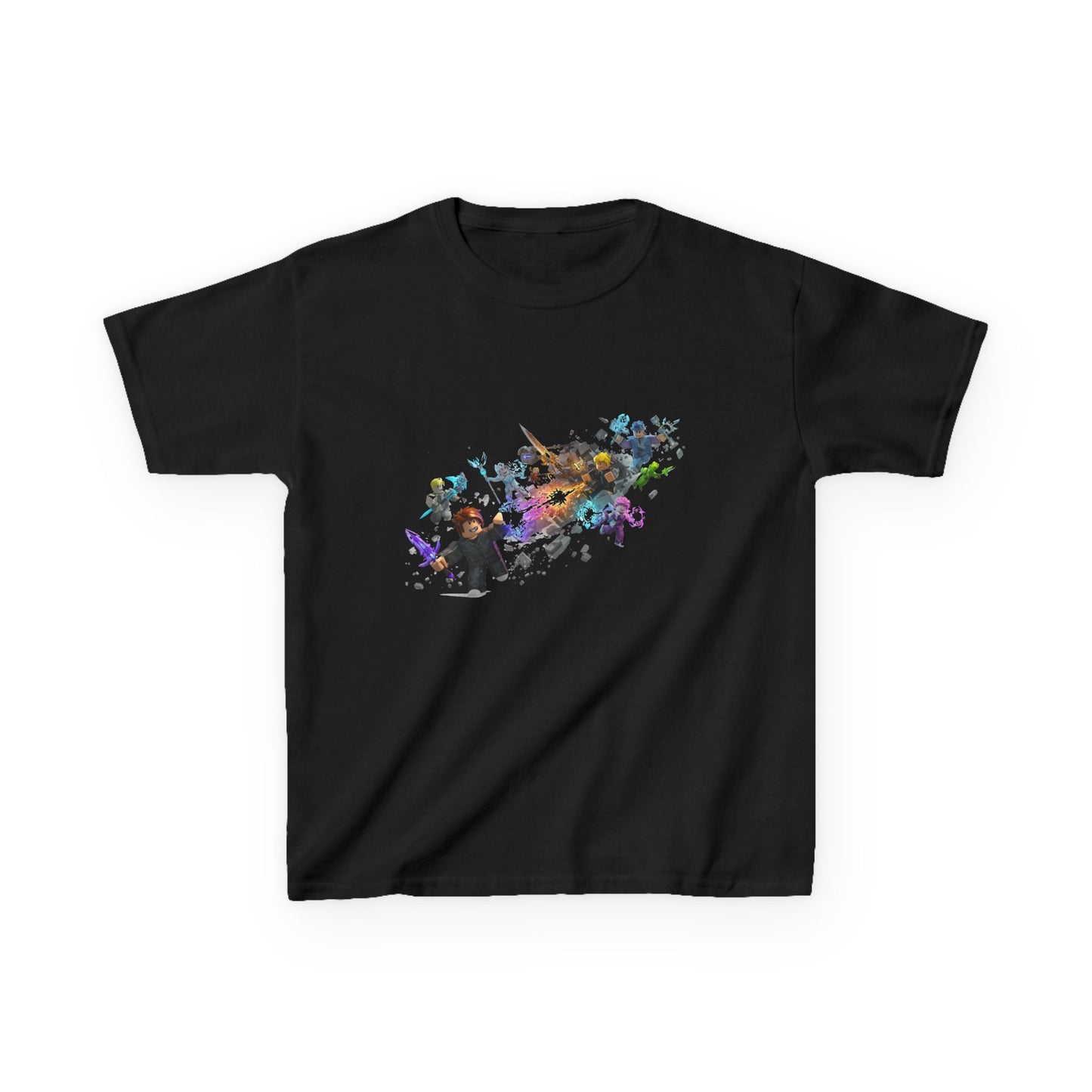 Kids Voxel Adventure Heavy Cotton Tee - Trendy Style Edition