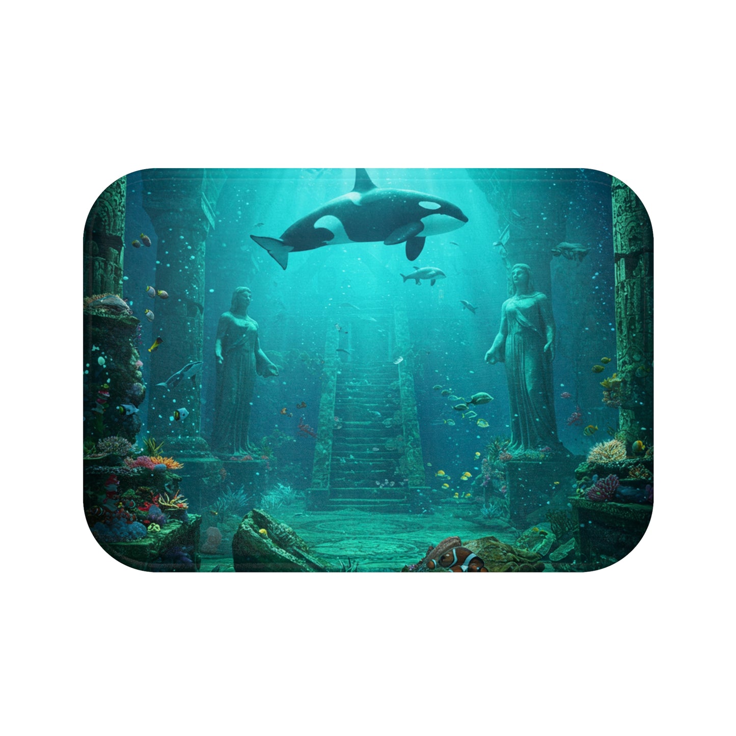 Atlantis Escape Bath Mat - Step into a Lost World
