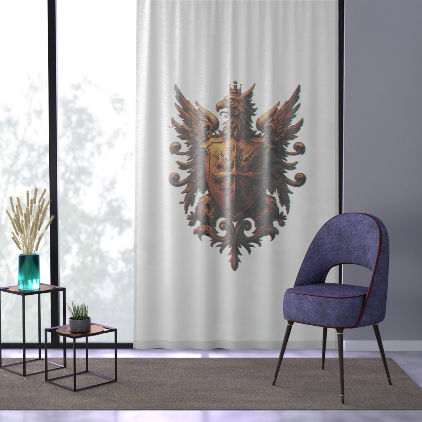 Trendsetter Emblem Window Curtain - Style #36