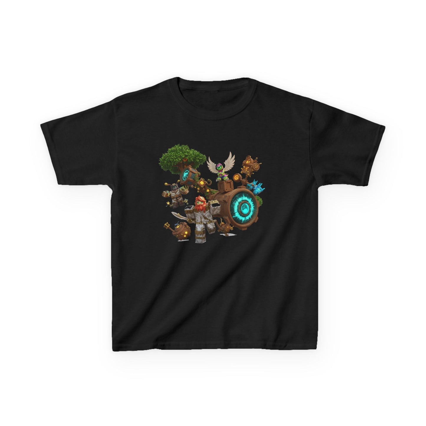 Pixel Pals Playground - Kids' Trendy Voxel Tee