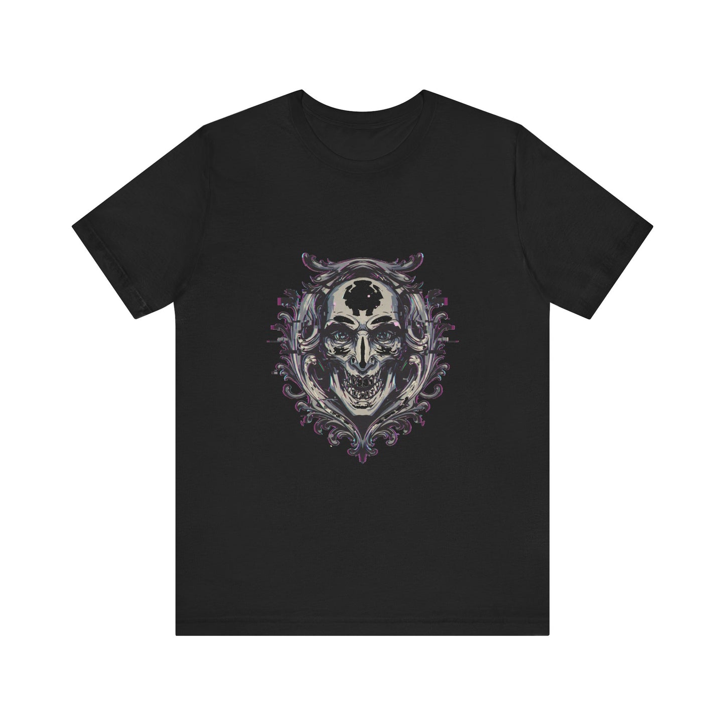 Glitch Heraldry Unisex Tee – Trendy Fusion Style #9