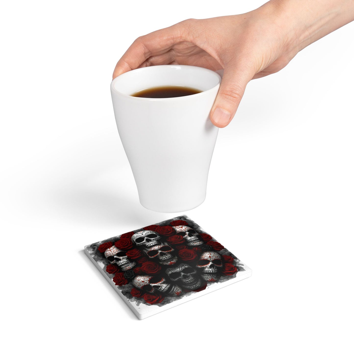 LaCatrina Edge: Ceramic Coaster #25 - Embrace Your Bold Side