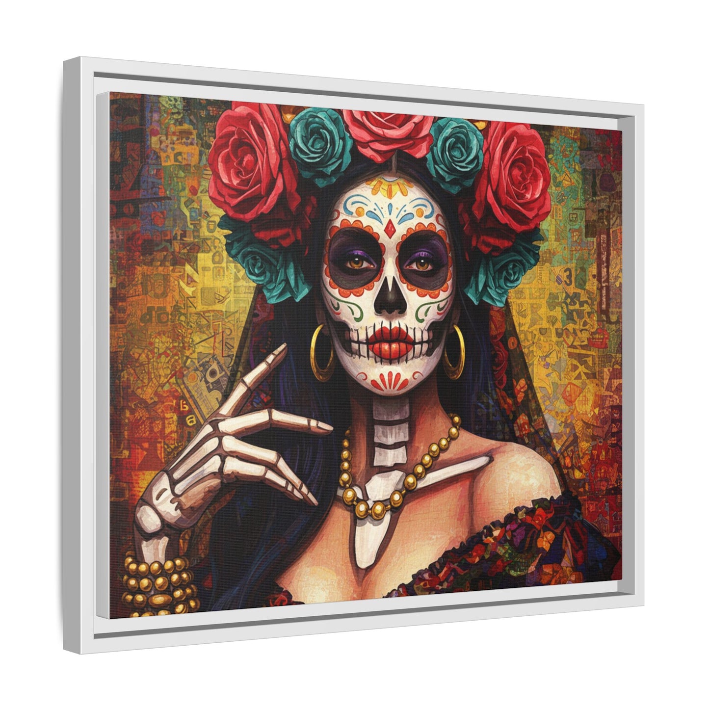 LaCatrina Elegance: Professional Multi-Color Framed Matte Canvas #9