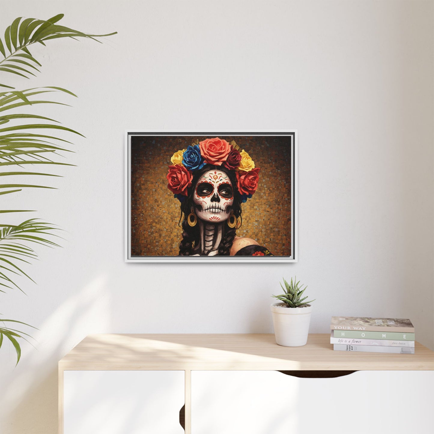 LaCatrina Elegance #15: Multicolor Matte Framed Canvas