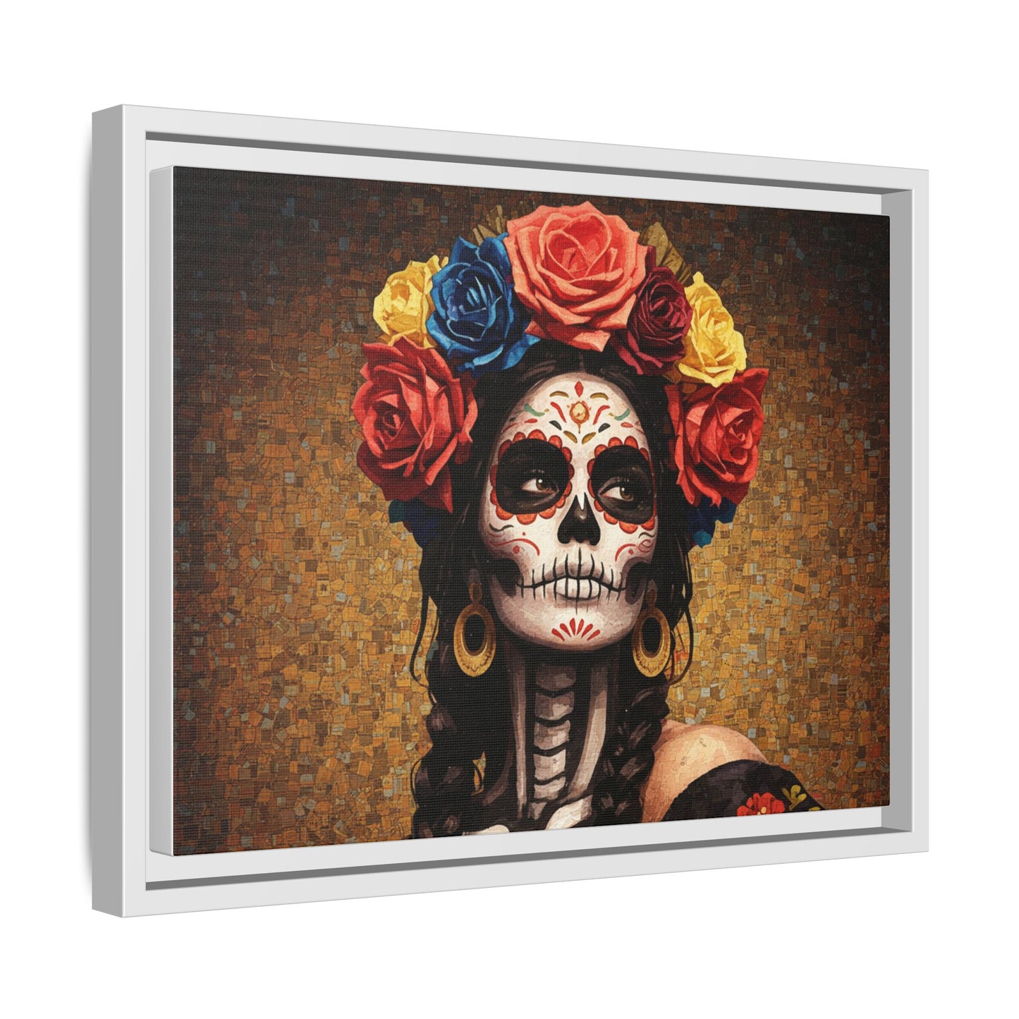 LaCatrina Elegance #15: Multicolor Matte Framed Canvas