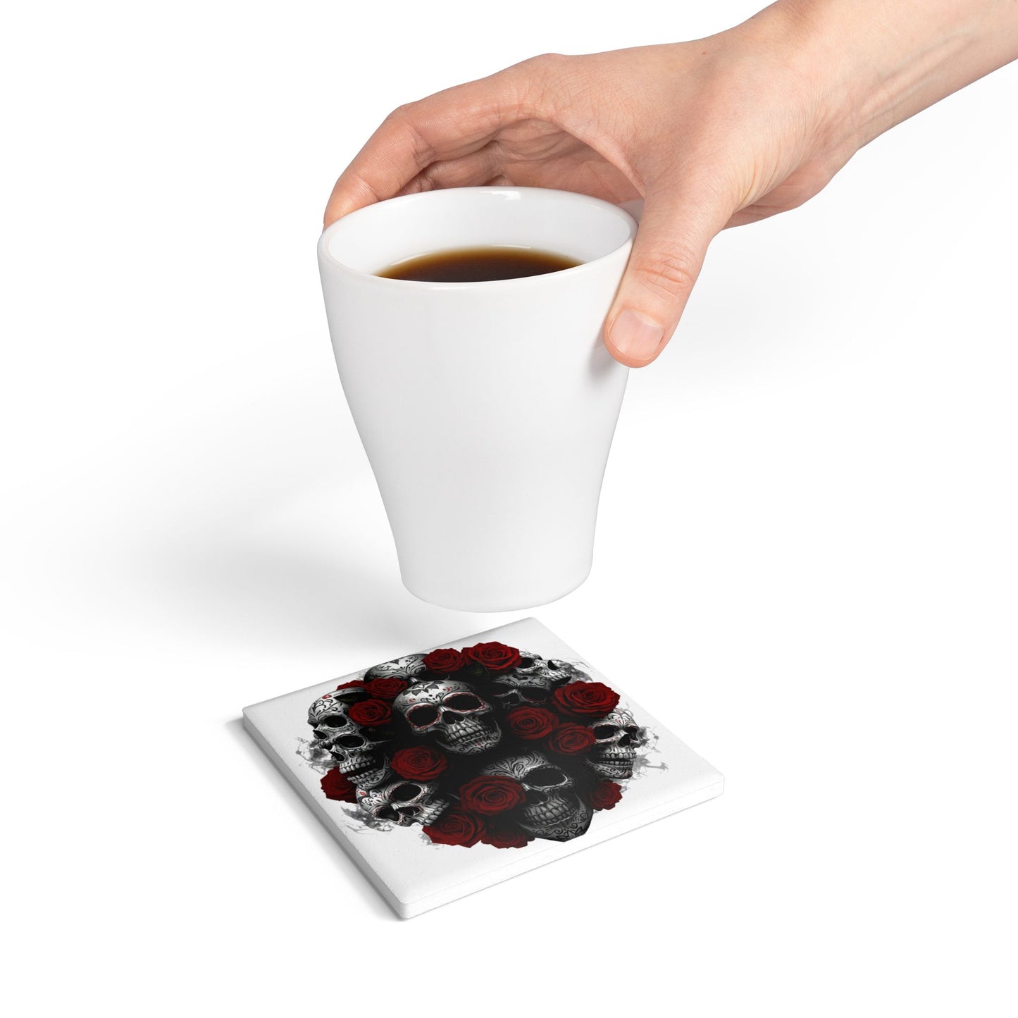 LaCatrina Edge: Daring Ceramic Coaster #17